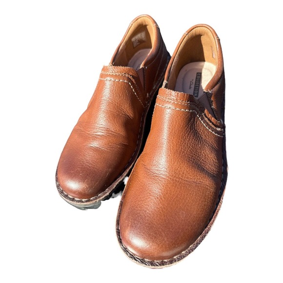 Clarks Janice‎ Barrie Women’s 7 M Brown Leather Soft Cushion Slip On - Picture 5 of 7